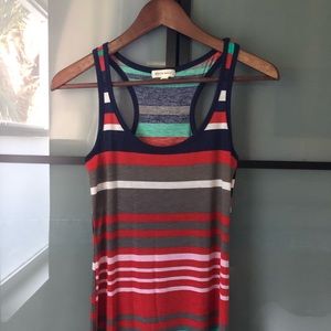 Maxi Striped Racerback Dress size S Active Basic